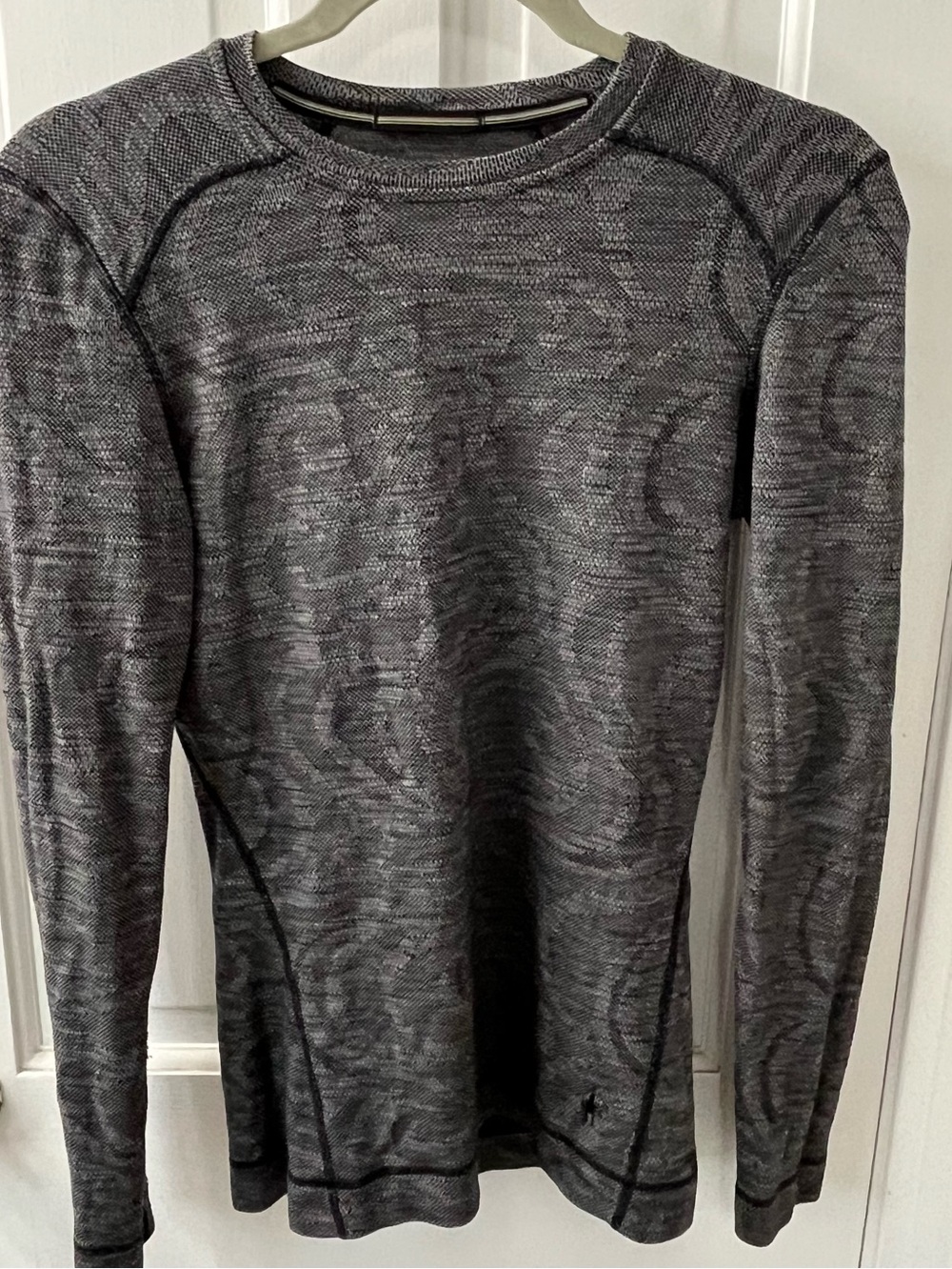 Smartwool Intraknit Thermal Merino 200 Crew Base Layer Top Grey Women's S